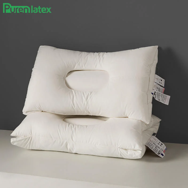 

Подушка из натурального хлопка Purenlatex 42x68 см первоклассная Удобная подушка для постельного белья подушки из тонкого волокна для отеля станд...