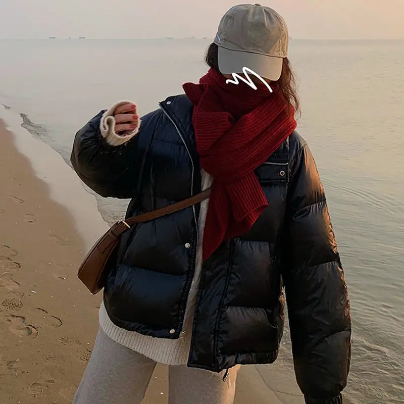 

2021 New Women's Parkas Winter Jacket Coat Casual Thicken Warm Parka Loose Stand Collar Overcoat Cotton Padded Jackets Outwear