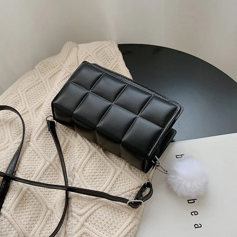 

Hairball Bag Women Fashion Shoulders Packet Messenger Simplicity Female Small Square Bags Woman Handbags Large Capacity bolsos