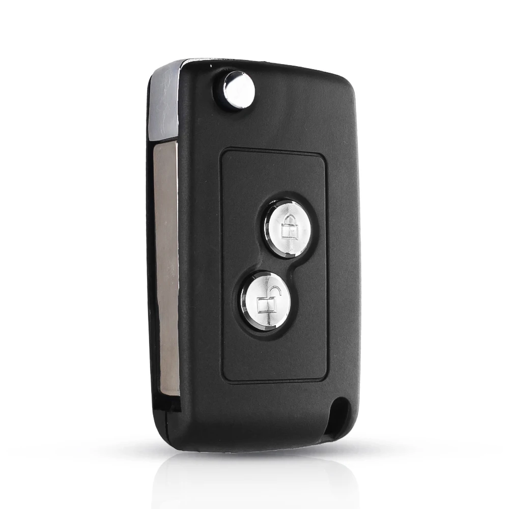 KEYYOU модифицированный ключ для Citroen C1 C2 C3 Peugeot 107 207 307 407 D05 2 кнопки складной Filp чехол