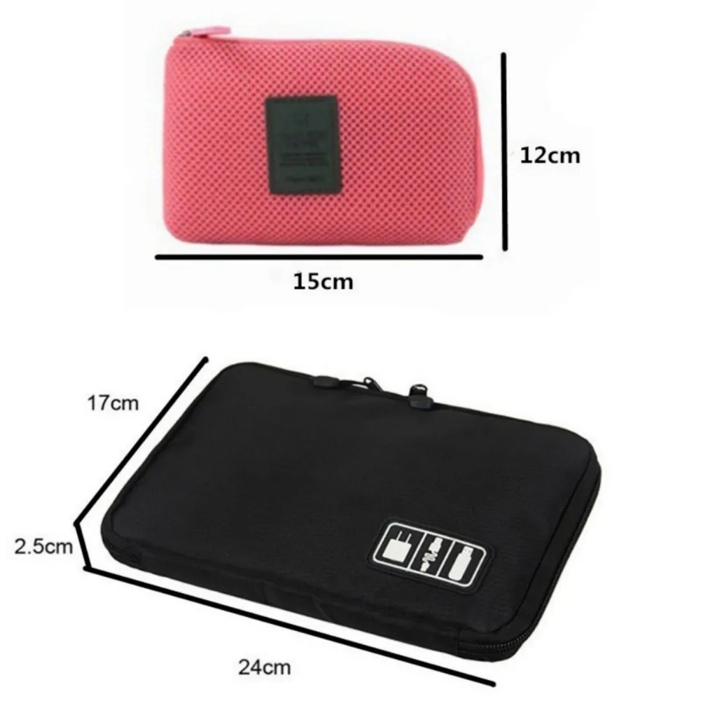 Digital Storage Bag USB Data Cable Organizer Earphone Wire Pen Power Bank Kit Case Pouch for Outdoor Travel Hiking Camping | Спорт и