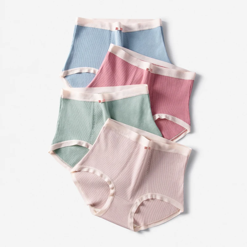

XL~3XL Abdomen Panties Plus Size Briefs For Women Antibacterial Lingerie Cotton Underwear Breathable Underpants Female Intimates
