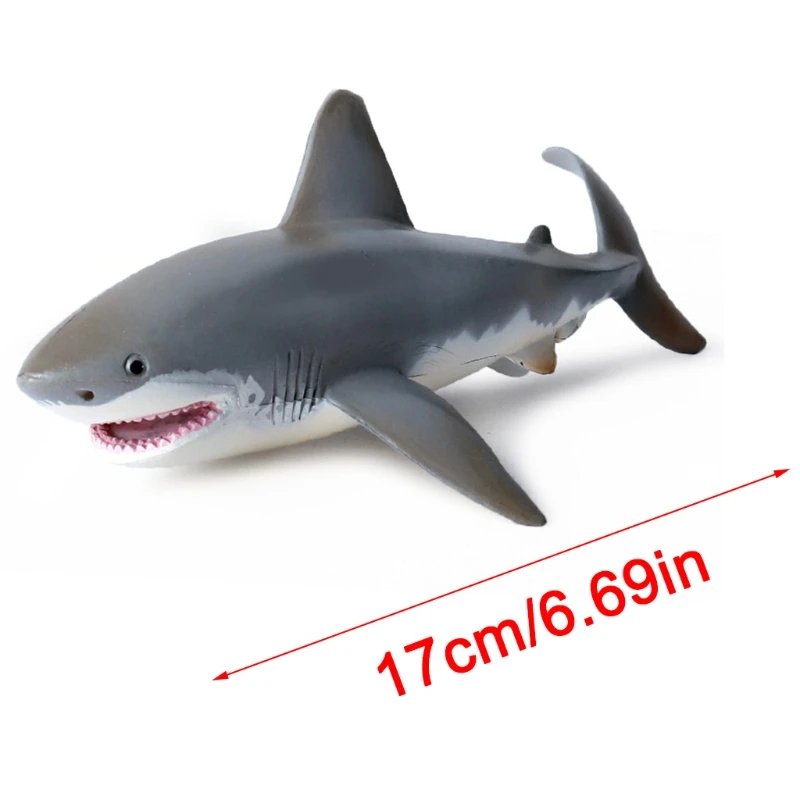 

Shark Shaped Toy Realistic Motion Simulation Animal Model for Kids Children