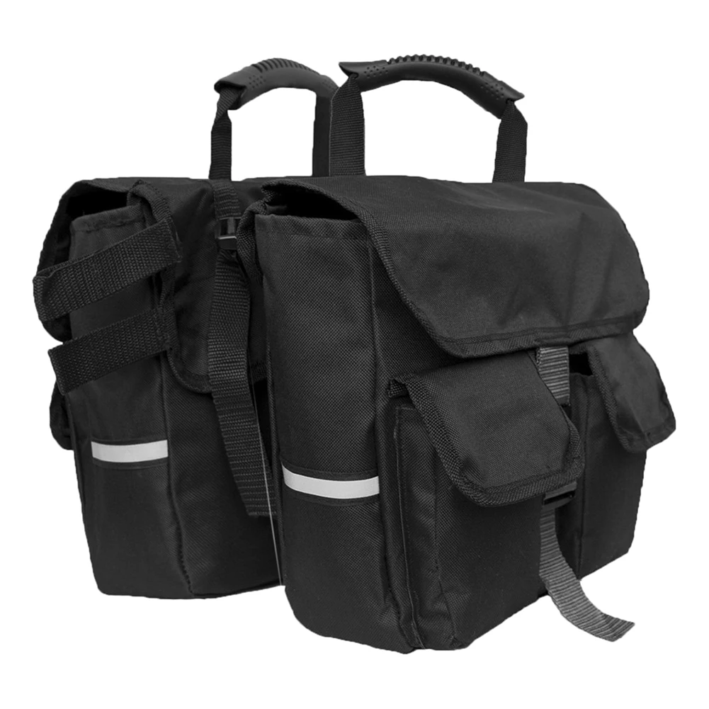 Черная сумка для мотоцикла велосипеда рюкзак заднего сиденья съемная