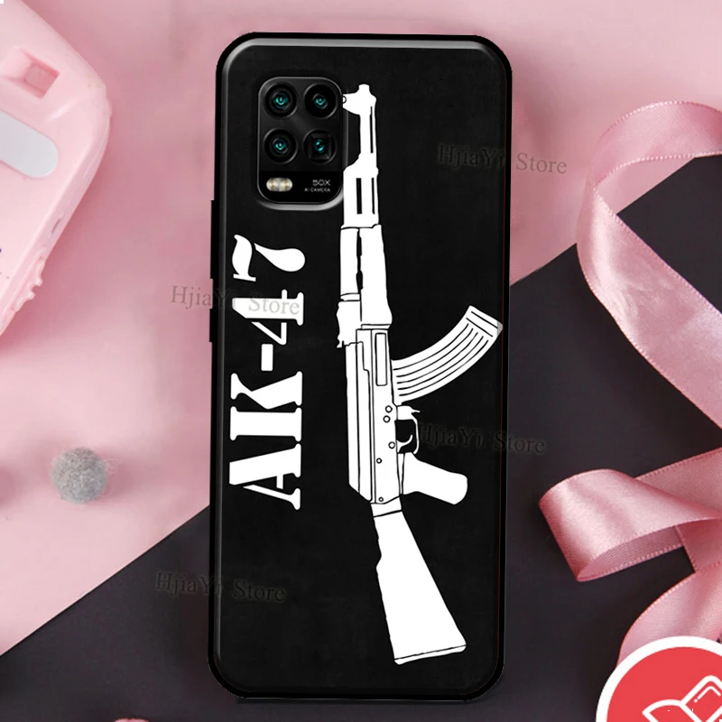 AK47 Gun For Xiaomi Mi 11 Ultra 9T 10T Pro Note 10 Lite 9 Case POCO X3 M3 F3 | Мобильные телефоны и аксессуары