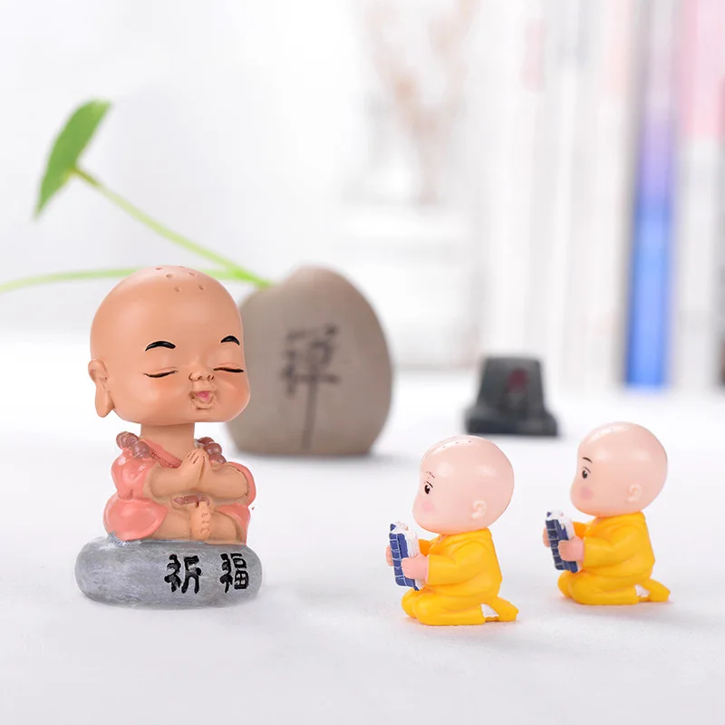 Молясь удачи монах может встряхнуть голову украшение дома аксессуары фигурка