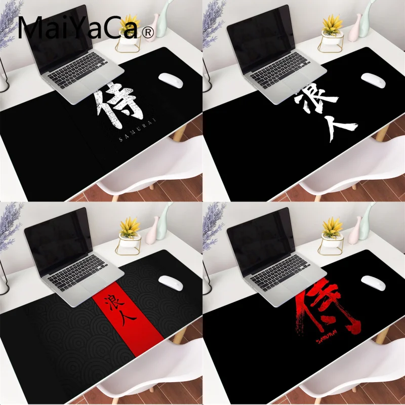 Японский Bushido самурайский логотип MaiYaCa коврик для мышки в стиле аниме игровой