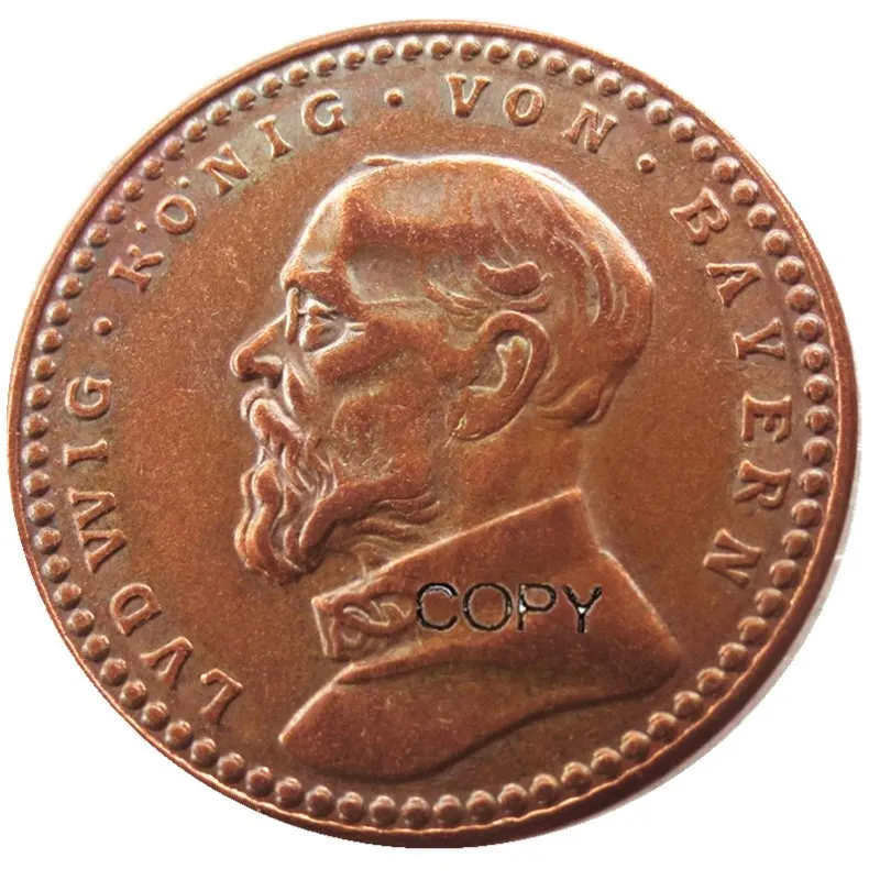 Копия монеты 1913 CU модель 2 Mark Германия св. Бавария Людвиг III |