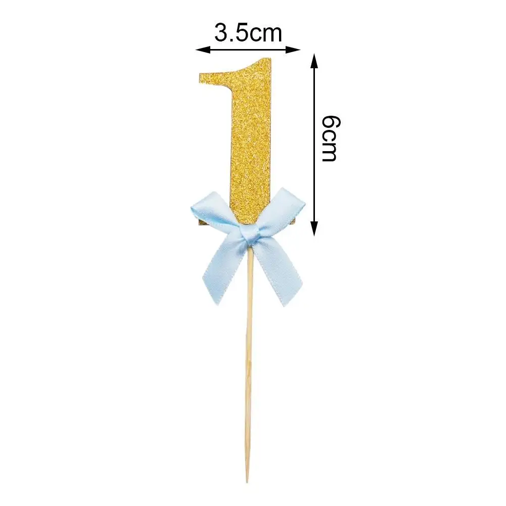 

10Pcs/lot Cake Topper Insert Card Baby Shower Cake Topper 1 Year Kids Birthday Cupcake Inserting Card Decorative Cake Accessorie