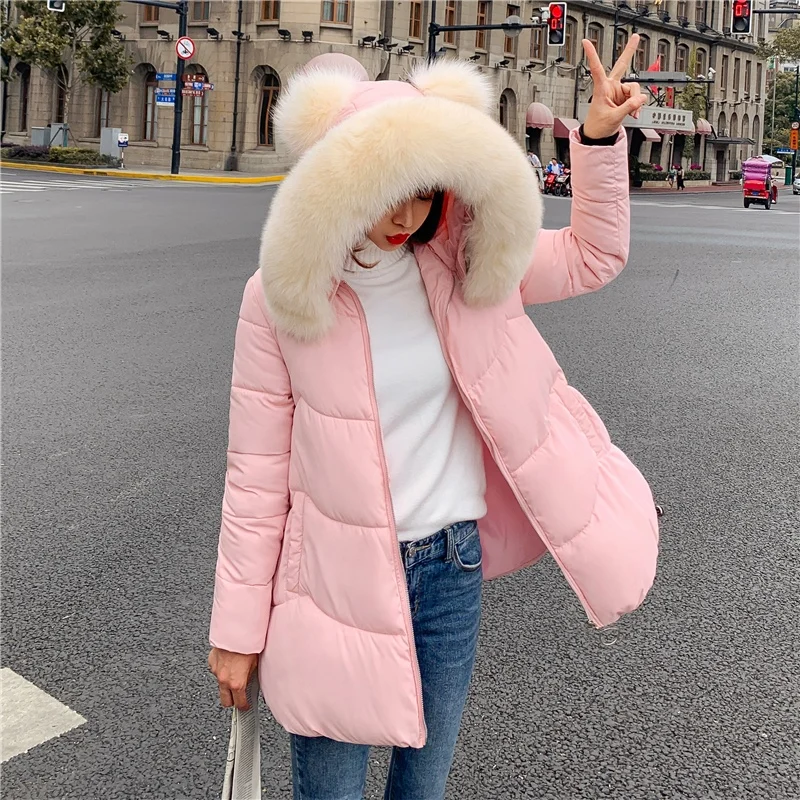 Женская куртка с подкладкой из хлопка новинка 2020 Свободное пальто утолщенное