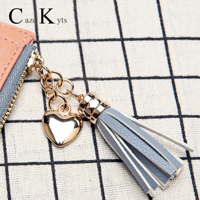 Новинка женский короткий кошелек Женский на молнии модная новая Корейская