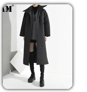 [EAM] Women Pleated White Big Size Blouse New Stand Collar Long Sleeve Loose Fit Shirt Fashion Tide Spring Autumn 19A-a636