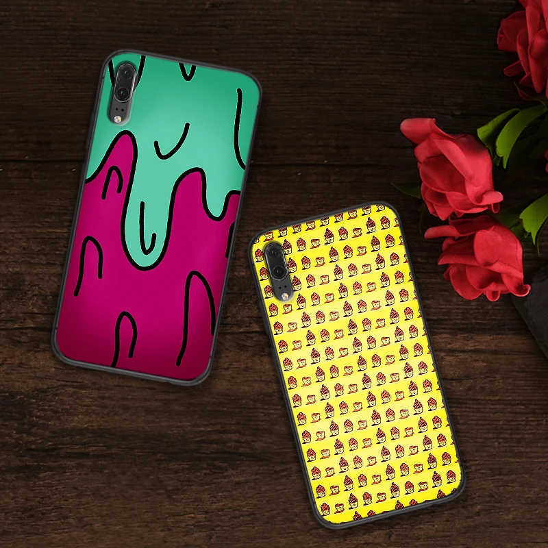 Ice cream wallpaper Soft Silicone Phone Case For Huawei P10 P20 2019 P8 P9 Mini P30 LITE for P Smart Z 2018 Pro Coque | Мобильные