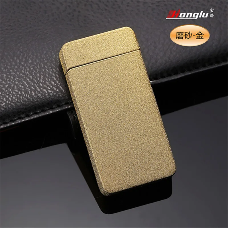 Новая Металлическая двойная дуговая usb зарядка Зажигалка импульсная ветрозащитная электрическая сигарета зажигалка для сигар беспламенная перезаряжаемая Зажигалка плазменная - Цвет: 6