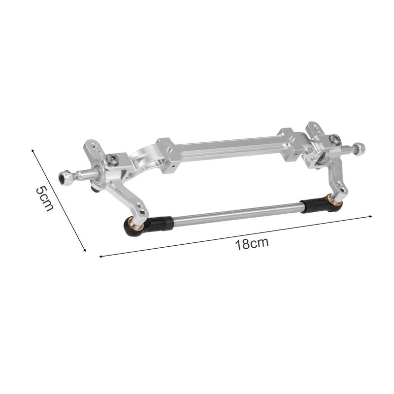 

Silver Metal Front Axle Steering Rod Link Pole For 1/14 Tamiya RC Tractor Truck Car