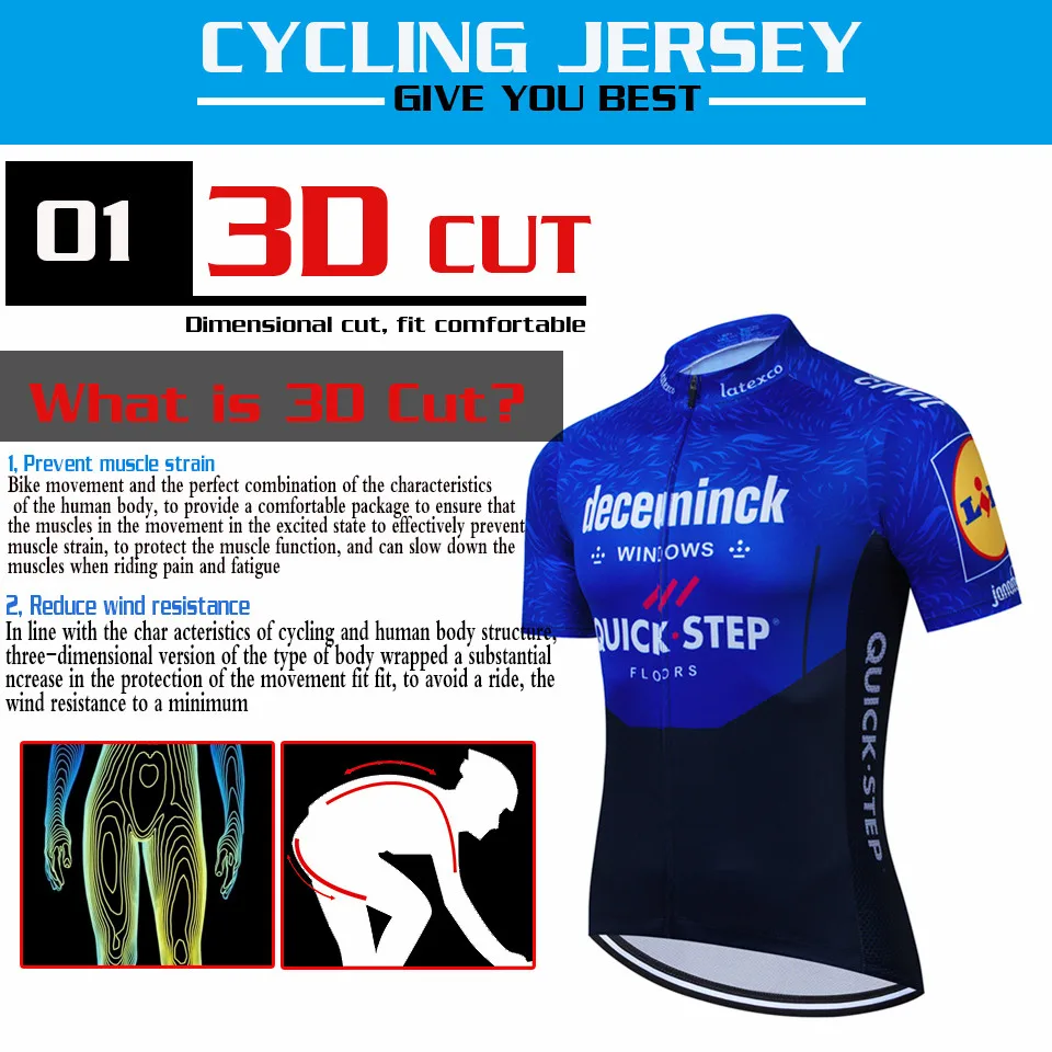 Quick Step Cycling Jersey Mtb Bicycle Clothing Bike Wear Clothes Short Maillot Roupa Ropa De Ciclismo Hombre Verano bike jersey | Спорт и