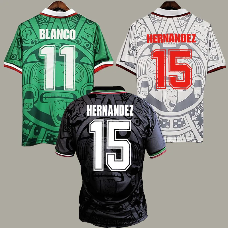 

Retro Mexico 1998 Blanco Hernandez Classic Shirts Vintage Jerseys
