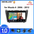 Автомагнитола 2DIN на Android 10,0 для Mazda 6 Rui wing 2006-2012, мультимедийный видеопроигрыватель с сенсорным экраном, динамиком, DVD, GPS, MP5