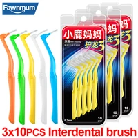 fawnmum 30pcsset interdental brushtoothpicks dental flossers orthodontic teeth cleaning tools disposable oral hygiene care