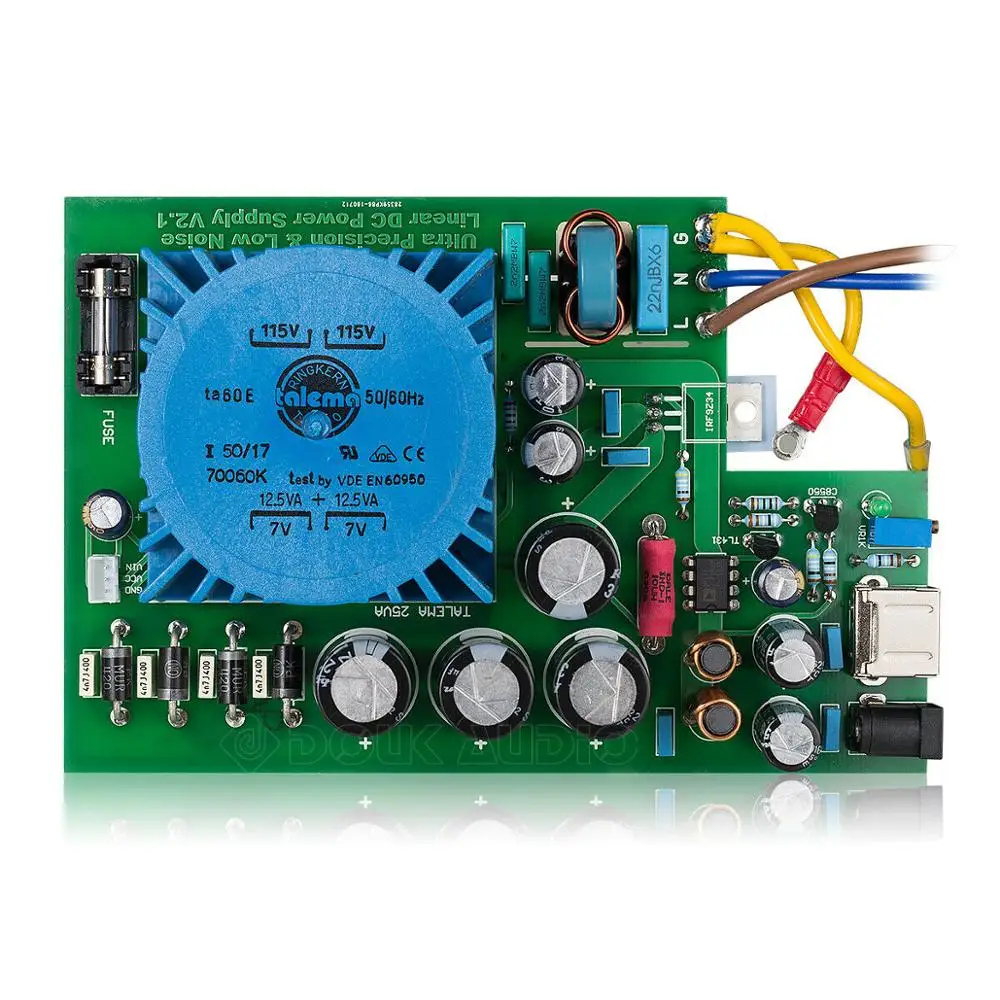 Douk аудио Hi-end 25 Вт TALEMA USB / DC 5 В Регулируемый Линейный источник питания для