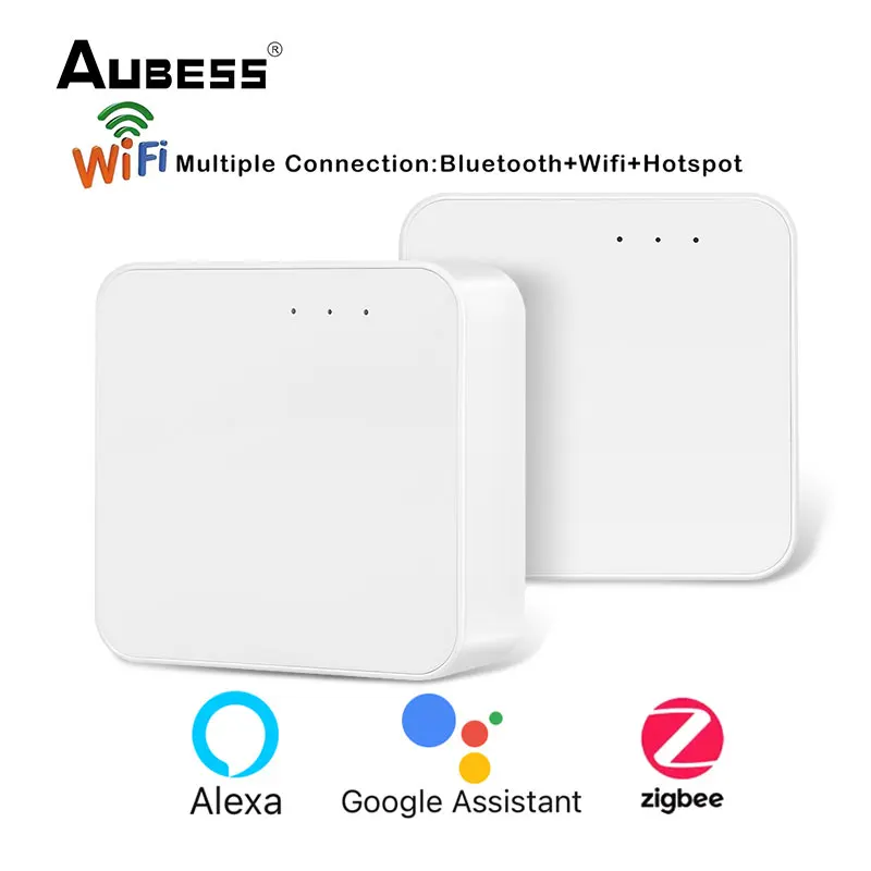 

Шлюз Tuya многорежимный, Wi-Fi + Bluetooth-совместимый + многопротокольный шлюз связи Zigbee, дистанционное управление с помощью приложения smart Life