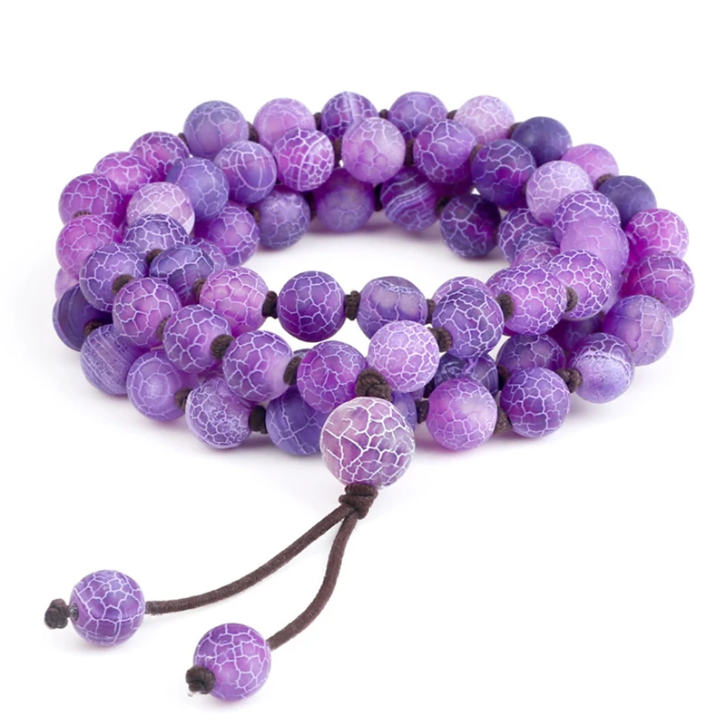 

Meditation 8mm Weathered Stone Bracelet Natural Buddha Fashion Prayer Beads Necklace for Women Men Yoga Energy Bracelets Jewelry