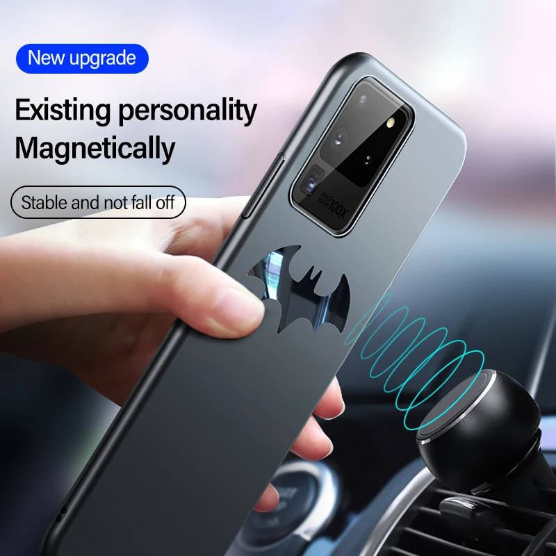 Ultra-thin Metal Bat Matte PC Phone Case For Samsung Galaxy S21 S20 S10 E 5G S9 S8 Note 20 10 9 8 Plus Protection Cover