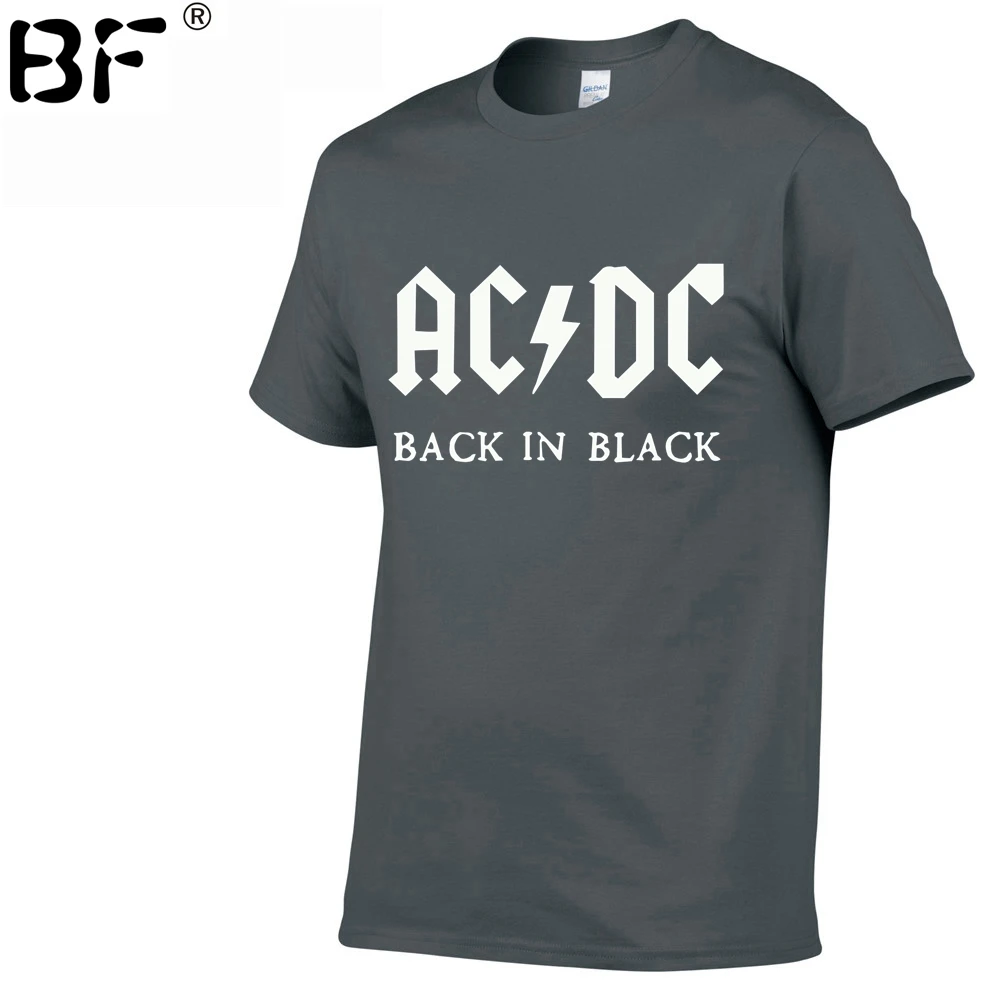 Группа ACDC Футболка мужская 2018 Лето 100% хлопок модный бренд Мужская футболка хип