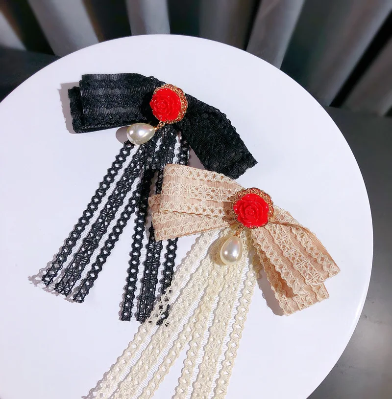 Брошь женская кружевная с жемчугом розой | Украшения и аксессуары