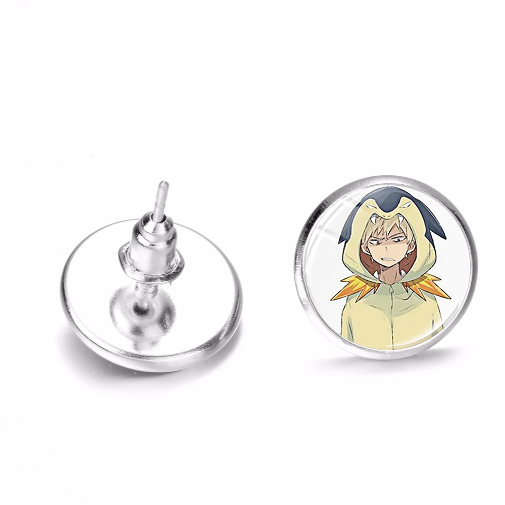 Серьги-гвоздики в стиле аниме Моя геройская Академия коллекция отаку ручная