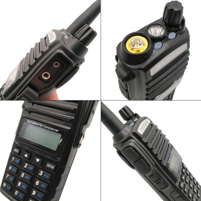 Портативная рация BAOFENG UV 82 8 Вт с большим аккумулятором CB радио для охоты 10 км VHF UHF