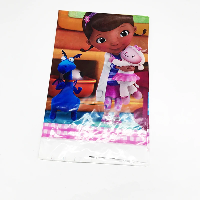 1 шт./упак. Doc McStuffins пластиковые скатерти Doc McStuffins одноразовая скатерть для стола детские украшения для дня рождения