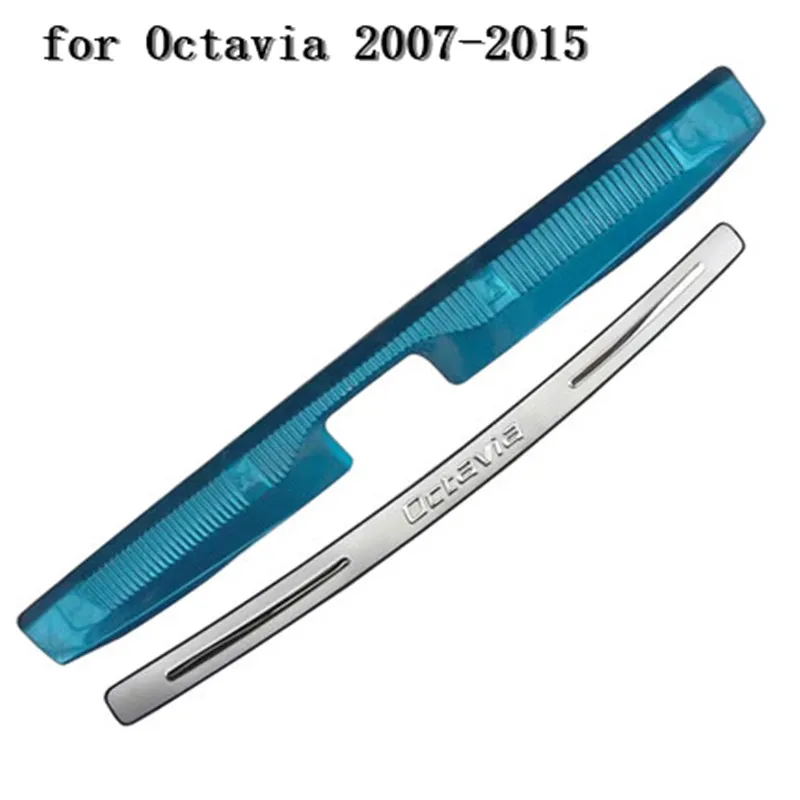 Протектор для заднего бампера из нержавеющей стали Skoda Octavia 2007-2018 | Автомобили и