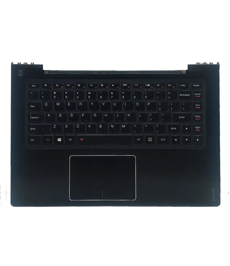 

Чехол для Lenovo U430, U430p, с клавиатурой с английской подсветкой и тачпадом, черный и серебристый