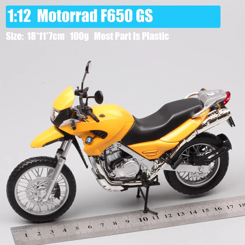 1:12 Масштаб классический automaxx Motorrad F650GS мотоцикл Diecasts& игрушечный Транспорт модель f650 мотоцикл для маленьких мальчиков коллекционные вещи