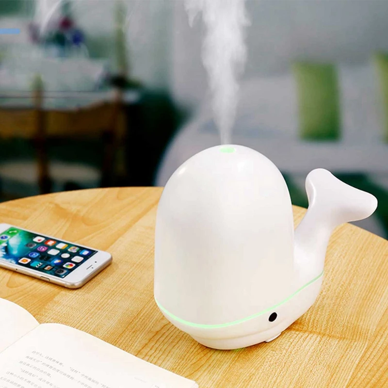 Hot Creative Pat Light Whale Air Humidifier Ultrasonic Aroma Essential Oil Diffuser Mist Maker Aromatherapy For Home Baby Room U | Бытовая