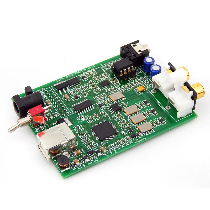 Hifi DAC PC декодер ES9038Q2M и XMOS u208 USB вход RCA и 3,5 мм выход для усилителя DSD PCM dac