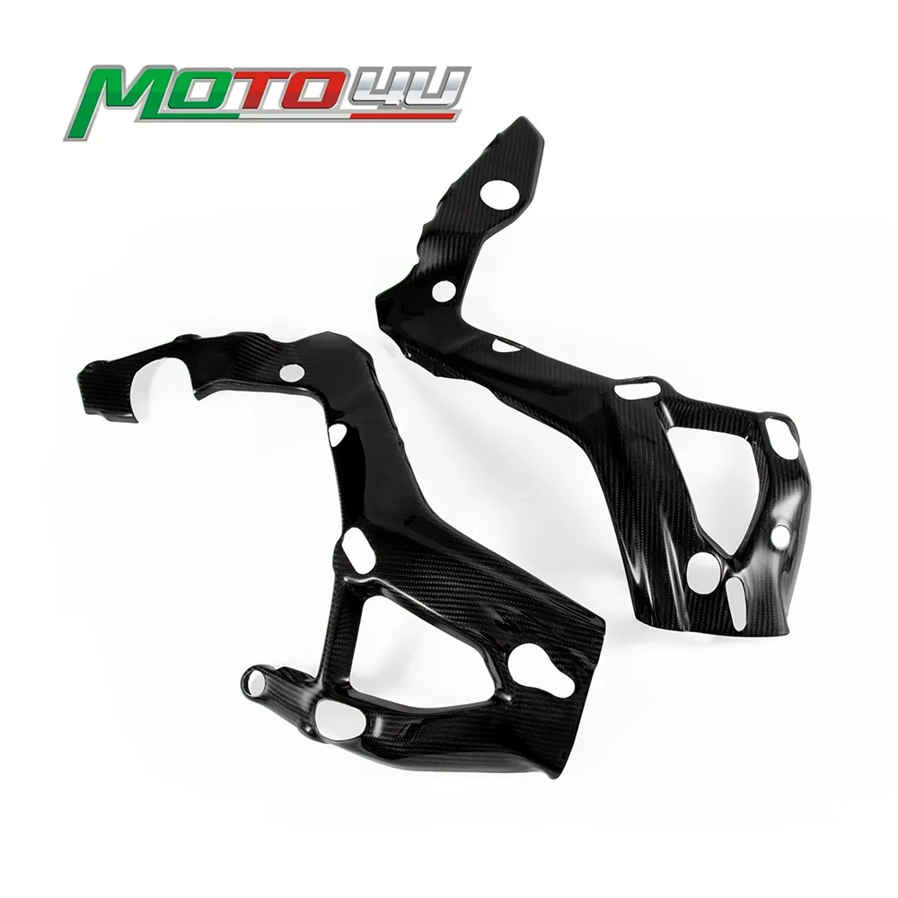 Новинка защитный чехол для рамы мотоцикла из углеродного волокна глянцевый 100%