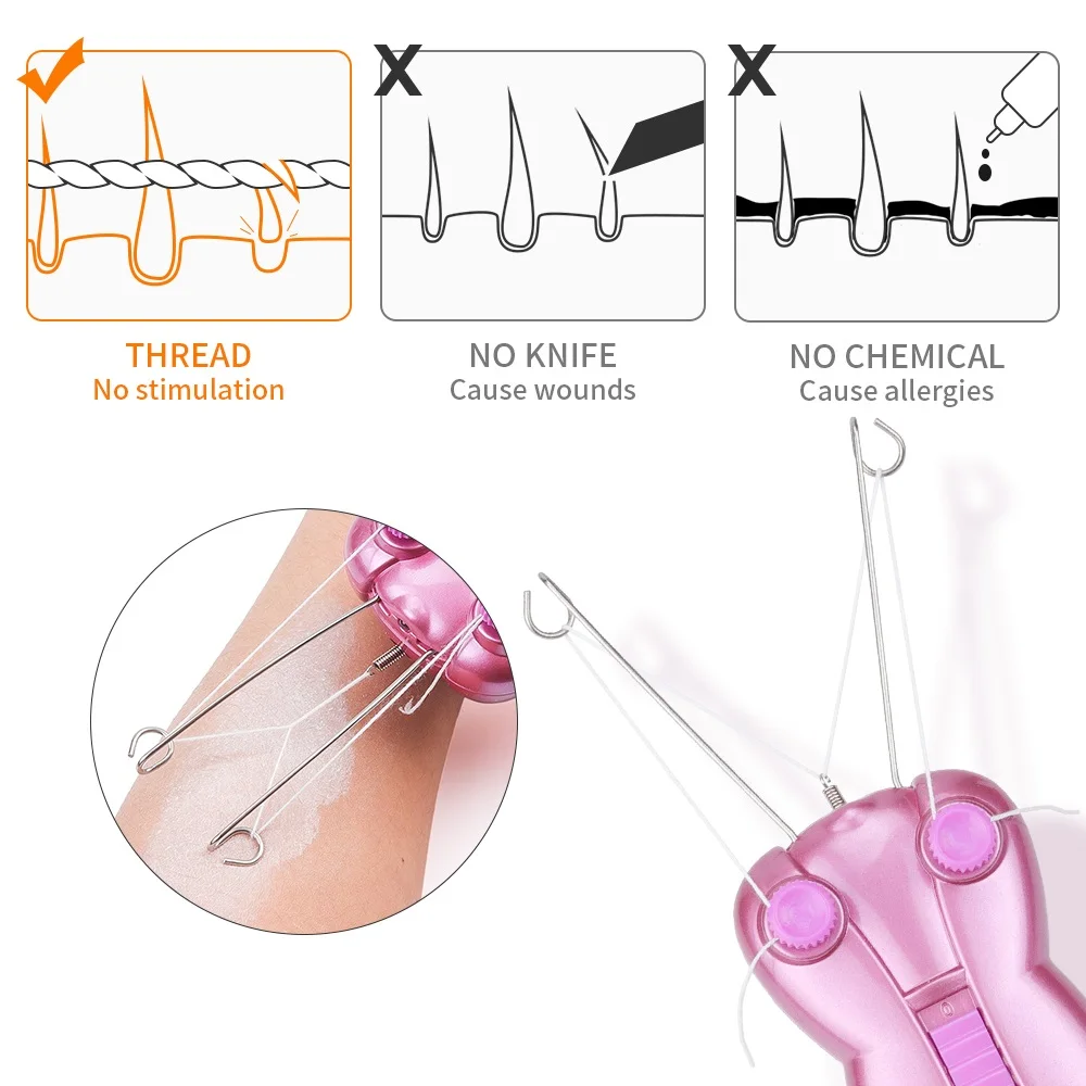 Женский портативный эпилятор инструмент для удаления волос Вращающаяся бритва