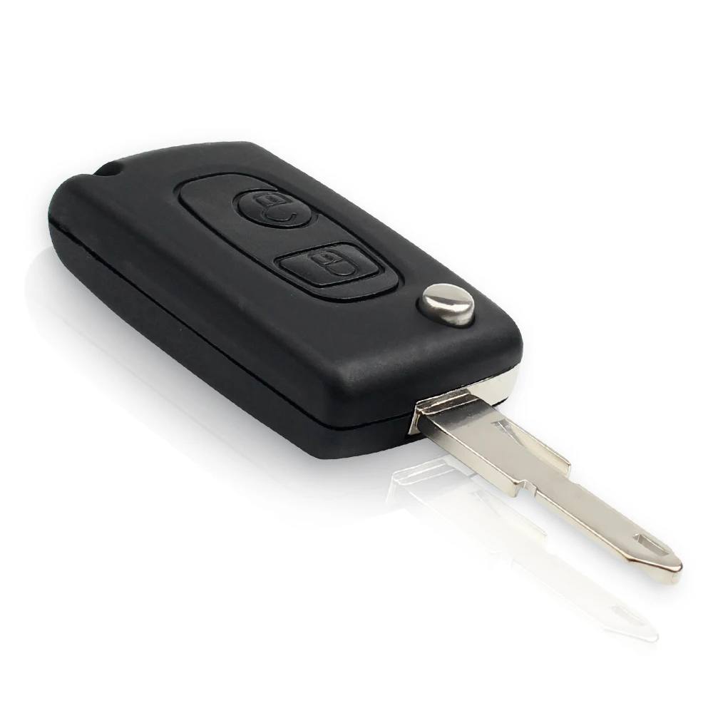 Dandkey изменение складной флип удаленный Оболочки 2 Пуговицы для Peugeot 106 206 306 406 Citroen C2