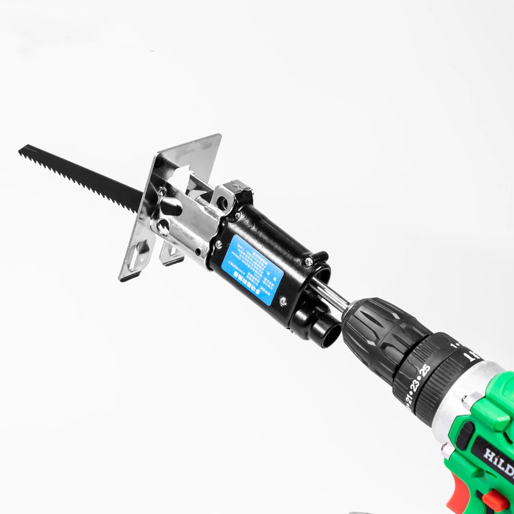 

Reciprocating Saw Attachment Change Electric Drill Into Reciprocating Saw Jig Saw Metal File for Wood Metal Cutting Tool