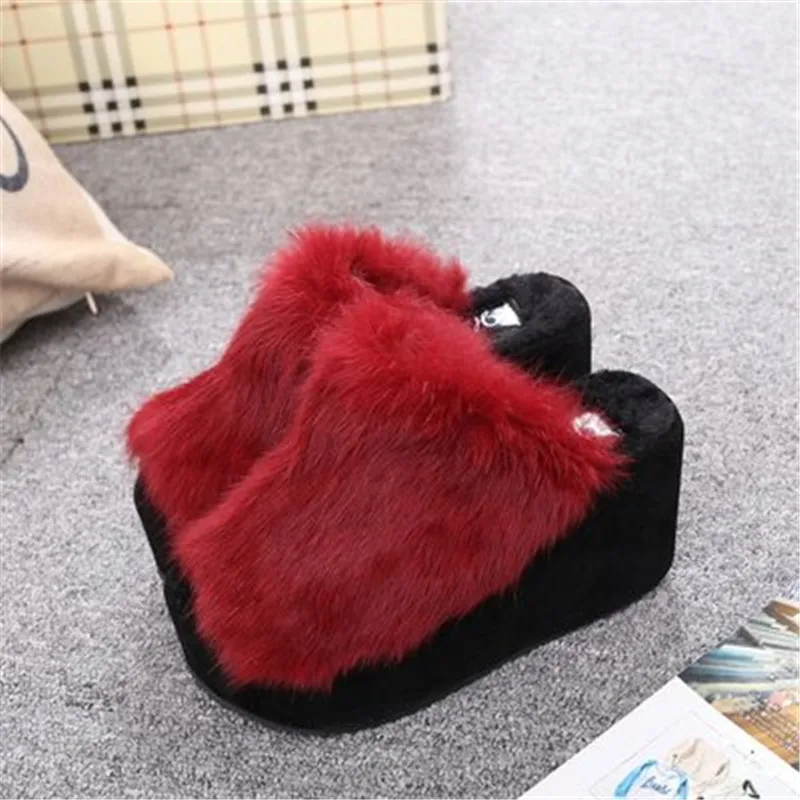 Mvp мужские пляжные меховые тапочки 2018 Шлёпанцы на танкетке повседневные женские