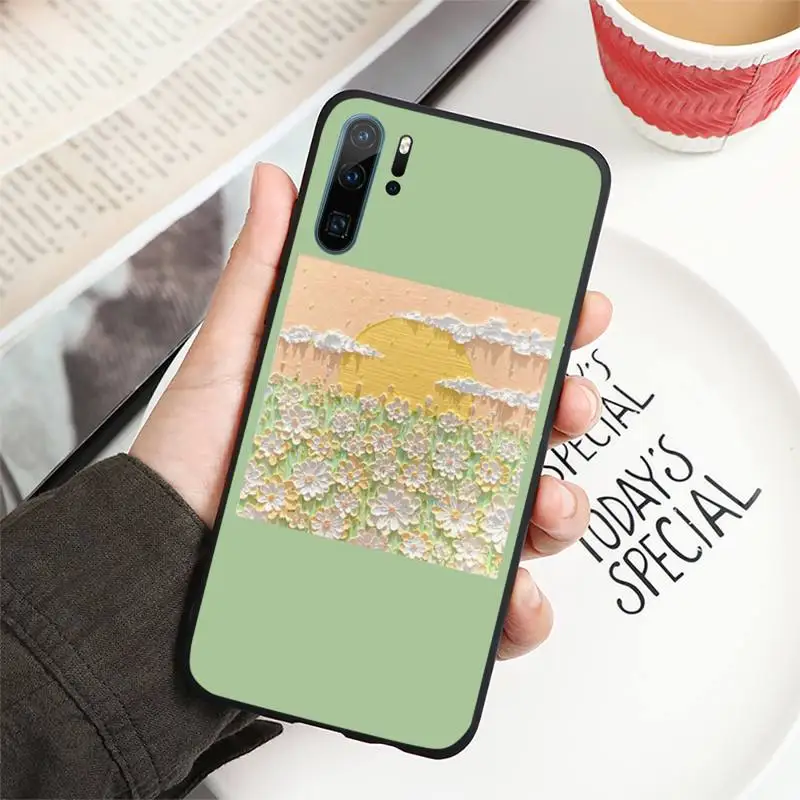 

Creative three-dimensional oil painting Phone Case For Huawei P40 P20 P30 lite Pro P Smart 2019 Mate 40 20 10 Lite Pro Nova 5t