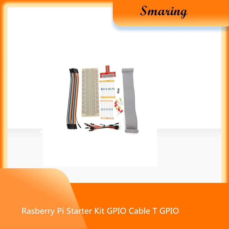 Набор для начинающих Rasberry Pi GPIO Cable T удлинитель макетная плата Jupont кабель кнопка