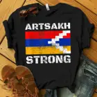 Поддержка Арцаха-это армянский Арцах флаг футболка S 6Xl черная