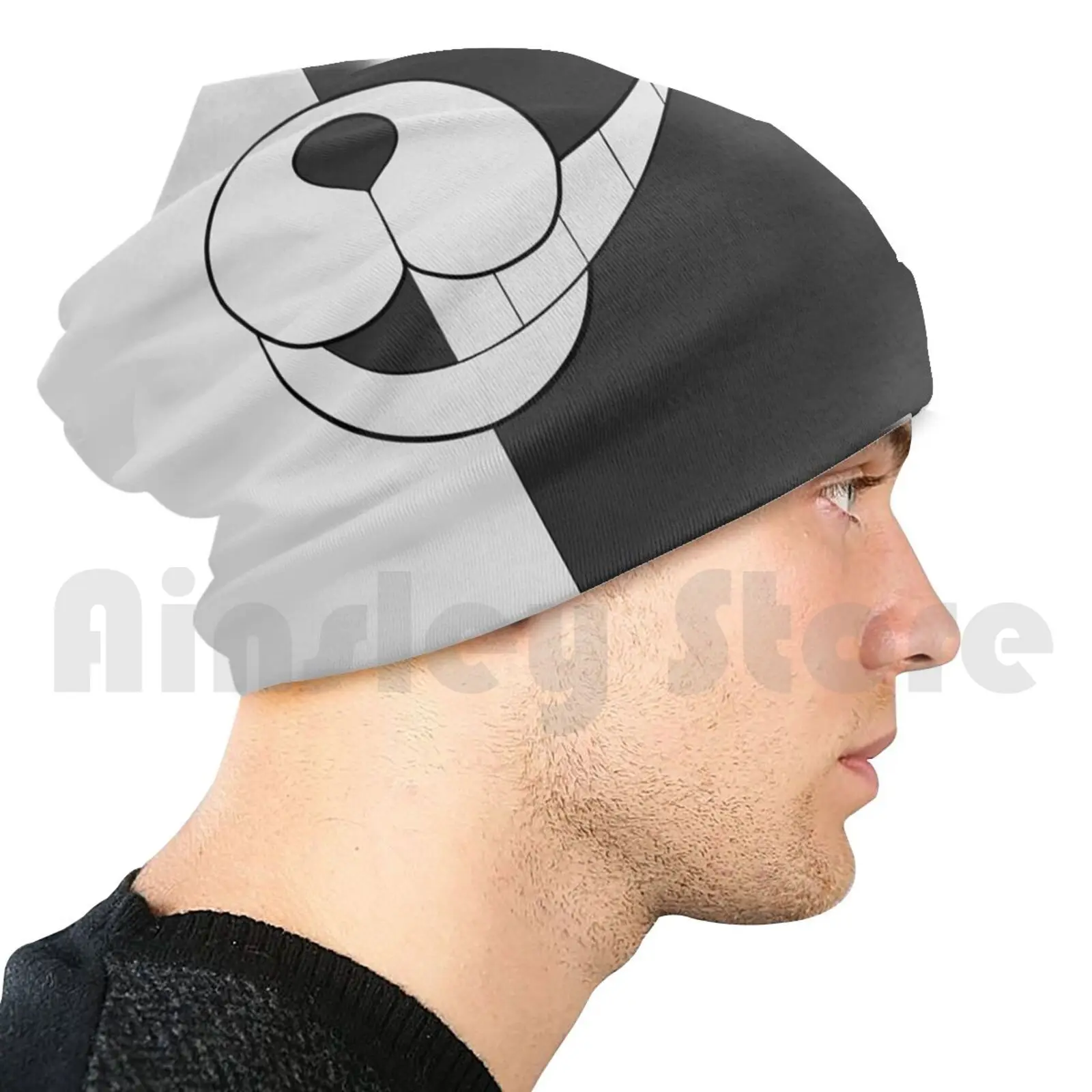 

Monokuma Beanies Knit Hat 2502 Beanies Print Nimazu Danganronpa Dangan Ronpa Anime V3 Monokuma Sdr Super Dangenronpa