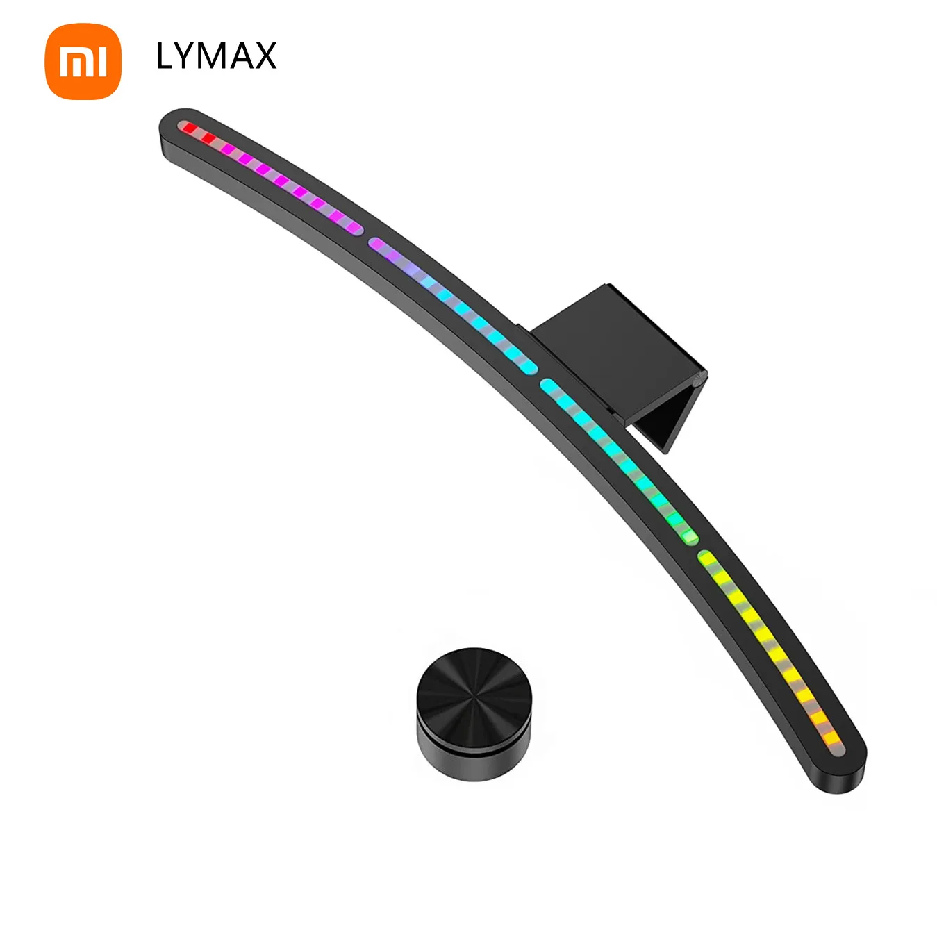 

Xiaomi LYMAX RA97 Curved Monitor Light RGB Color sound-sensitive music PC hanging game Dimming Eye-Care wireless remote control