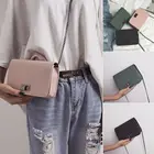 Модная простая маленькая квадратная сумка, женская дизайнерская сумка 2019, высококачественные сумки на плечо из искусственной кожи с цепочкой
