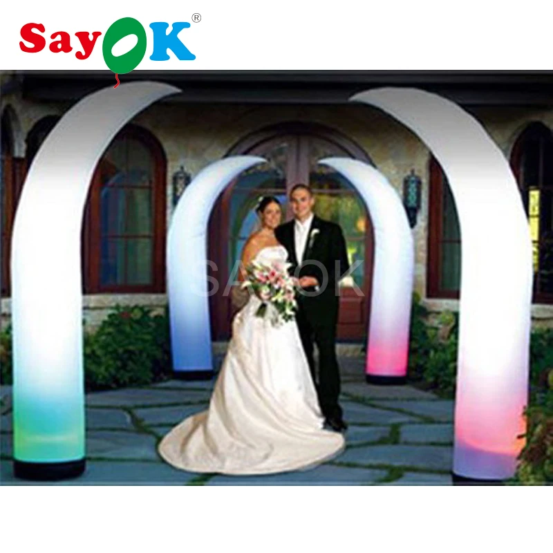 

Special Ground Lighting Inflatable LED Cone High Lighted Inflatable Decoration Glowing in the Dark for Wedding Party Stage