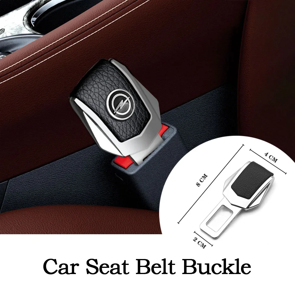 

Leather Car Interior Seat Belt Buckle Cover Safety Belt Clip Seat Belt Plug Accessories For Opel Astra H G Corsa No3 Magentis